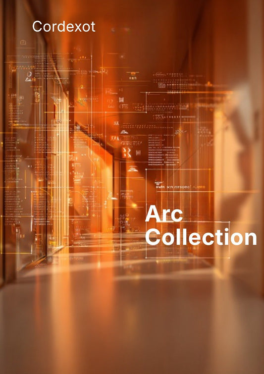 Promotional image for 'Arc Collection' by Cordexot with a futuristic design.
