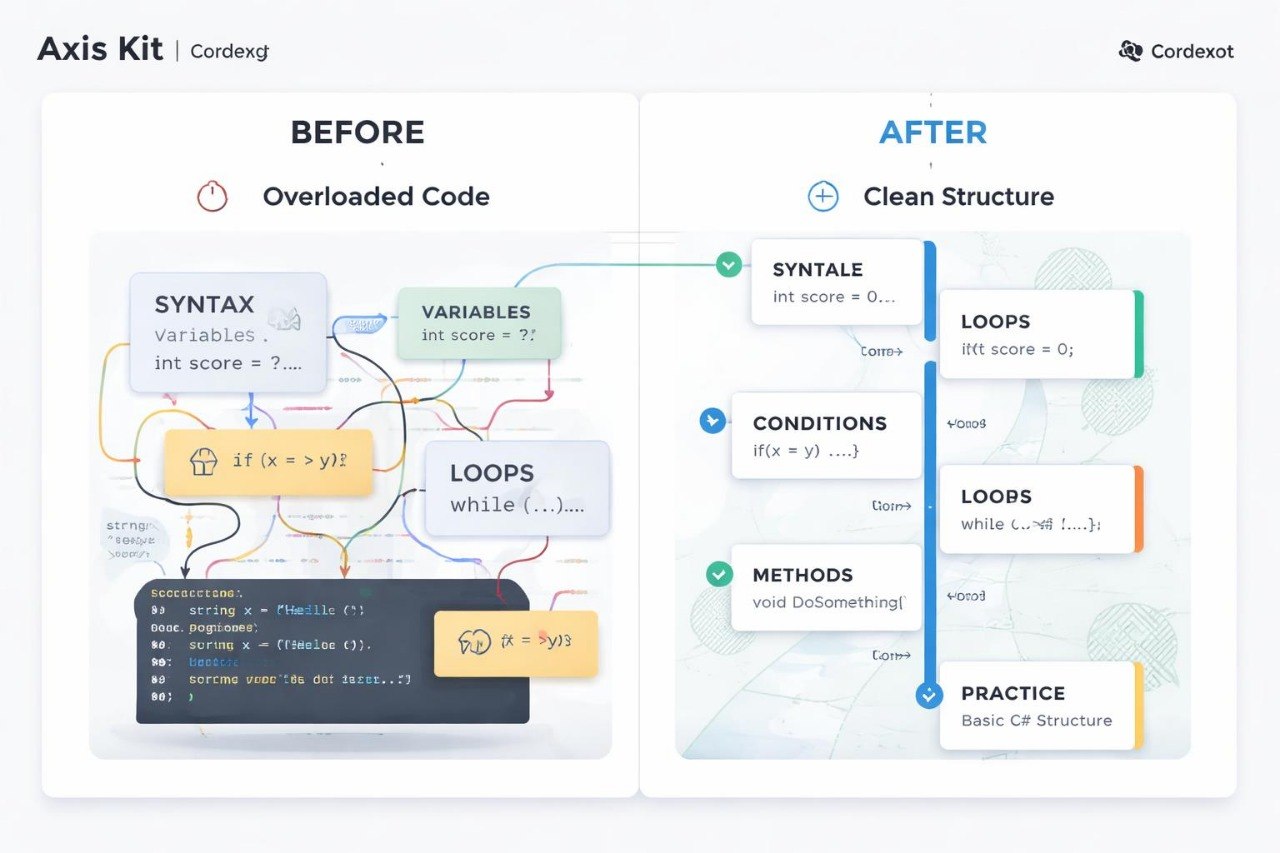 Comparison of overloaded code structure to clean structure with Axis Kit by Cordexot.
